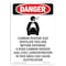 Signmission Safety Sign, OSHA Danger, 5" Height, Carbon Dioxide Gas, Portrait OS-DS-D-35-V-2413 - alternate 1